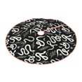 thumbnail image 2 of Bingfone Christmas Tree Skirt Mat Christmas Decoration Interior 30" -Hand Drawn Snake, 2 of 6