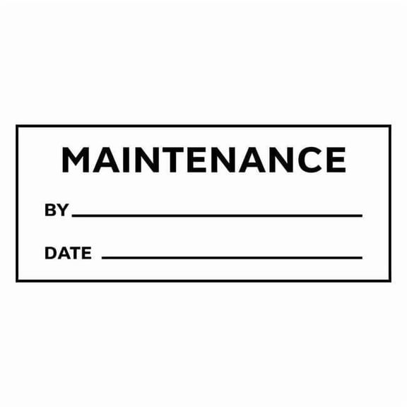 Stranco Inspection Label, ENG, Maintenance, PK350, TC-10911 TC-10911