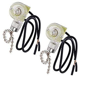 Ceiling Fan Pull Chain Switch For Light Zing Ear Ze 109 On Off Lamp With Cord Lights Lamps Canopy Nickel 2 Pack Com Ceiling Fan Pull Chain Switch For, How To Replace Pull Cord On Ceiling Fan Light