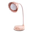 thumbnail image 1 of LED Reading Light Plastic Flower Shaped Touch Sensitive USB Charging Folding Table Lamp for Bedroom Dormitory Pink, 1 of 5