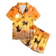 thumbnail image 5 of 8-9 Years Tween Girl's Halloween Pajama Set Short Sleeved Shorts Home Clothes Halloween Pj Set Bluey Halloween Costume, 5 of 5