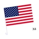 thumbnail image 2 of USA Car Flags 4 Pack Patriotic Window Clip Flag with Pole Double Sided American Flag for 4th of July Memorial Day Independence Day Car Decoration Vehicle Flag Set for SUV Truck Auto Party Decor, 2 of 5
