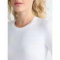 thumbnail image 3 of Joyspun Women’s Everyday Seamless Shirt with Long Sleeves, Sizes XS-3XL, 3 of 5