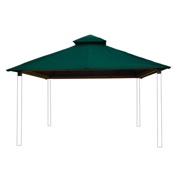 ACACIA AGOK12- EMERALD 12 sq. ft. Gazebo Roof Framing & Mounting Kit with Emerald Outdura Canopy