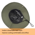 thumbnail image 6 of Sun Hats for Men/Women, Wide Brim Bucket Hat Waterproof Breathable Packable Boonie Hat for Fishing UPF 50 UV Protection, 6 of 7