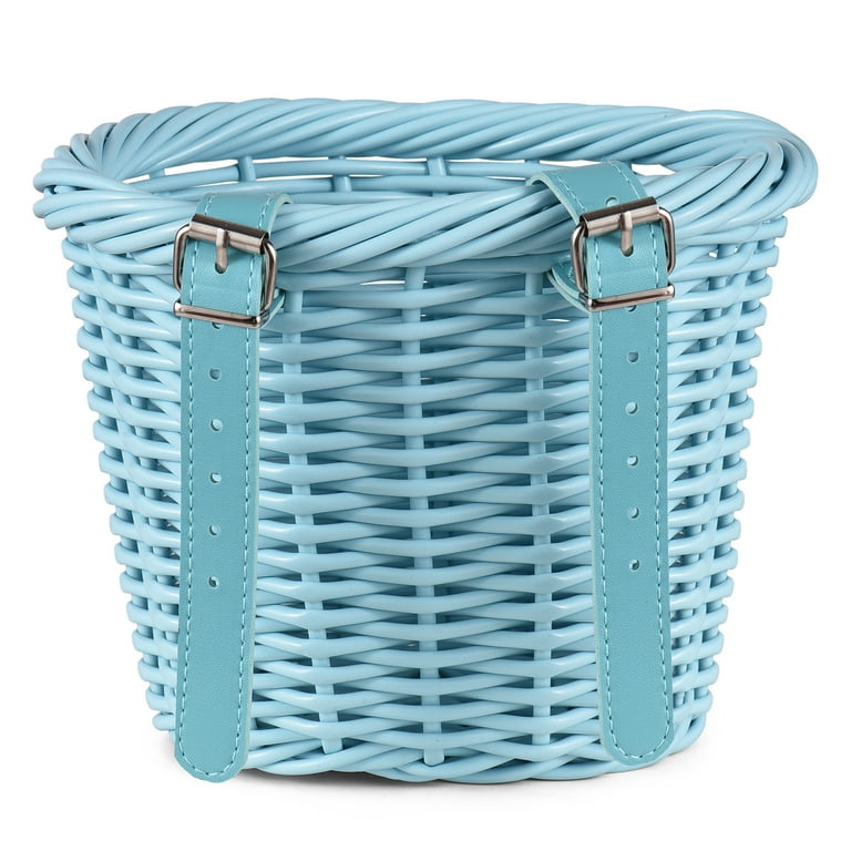 moobody Kids Bike Basket with Handlebar Streamers Front Bike Accessories for Girls Cycling Ages 3 13 Basket Walmart