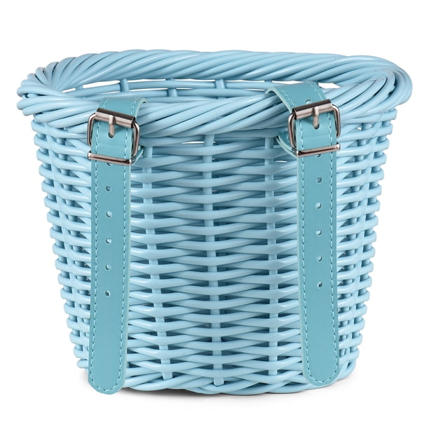 Canasta Castera para bicicletas para niños acesorios para bicicletas frontales de niñas con serpentinas de manillar ciclo de 3-13 acesorios de decoración de bicicletas de