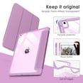 thumbnail image 3 of DTTOCASE iPad 6th / 5th Generation Case,iPad Air 2 & 1 Case,Clear 9.7 Inch Cove-Lavender, 3 of 7