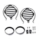 thumbnail image 3 of Las cubiertas de lámpara de luz antiniebla de motocicleta de 2 PCS reemplazan a un alto rendimiento portátil práctico profesional, de repuestos, de Negro, 3 of 8