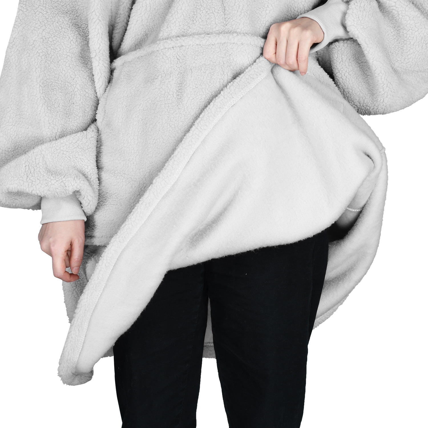 Oversized Hoodie Blanket Sweatshirt,Super Soft Warm Comfortable Fleece Giant Pullover with Large Front Pocket,for Adults Men Women Teenagers Kids Wife Girlfriend