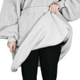 thumbnail image 3 of Oversized Hoodie Blanket Sweatshirt,Super Soft Warm Comfortable Fleece Giant Pullover with Large Front Pocket,for Adults Men Women Teenagers Kids Wife Girlfriend, 3 of 6