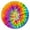 Colorful Tie Dye-3, variant on Colorful Tie Dye Pattern Round Fitted Tablecloth with Elastic Edge,Dining Table Cover Waterproof,Outdoor Round Tablecloth for Camping,Dining,Indoor and Outdoor