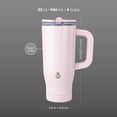 thumbnail image 5 of TAL 32oz Stainless Steel Skye Tumbler with Flip-Up Straw, Pink Shimmer, 5 of 9