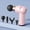 Pink, variant on Portable Mini Electric Fascia Massage Gun, 6 Speed Levels Muscle Relief Massager with 4 Interchangeable Massage Heads, USB Rechargeable for Gym Office Travel