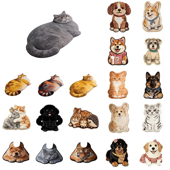 Nkmbld Cute Cat Bath Mat Rug for Bathroom Kitchen, Soft Absorbent Non Slip Area Rugs Washable Floor Mats for Bath Tub Shower Sink Bedroom Living Room