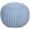 Soft Blue, variant on BirdRock Home Round Pouf Foot Stool Ottoman -Soft Blue