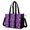 Halloween Witch Spell Purple Pattern, variant on Checkered Pumpkin Halloween Pattern Utility Tote Bag, Nurse Shoulder Bag with Multi Pockets & Removable Strap, Large Capacity Gifts for Work School Travel