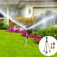 thumbnail image 6 of Chmadoxn Rotating Tripod Sprinkler-Stainless Steel Rotary Irrigation Tripod Telescopic Support Sprinkler- 360 Degree Automatic Rotating Irrigation Stand Tripod Water (4-Tap/ Carton set), 6 of 9