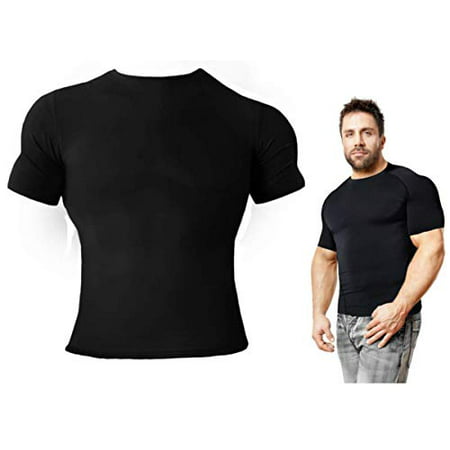 Copper Compression Men"s Base Layer Short Sleeve T-Shirt Fit for Men Black