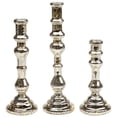 thumbnail image 2 of Northlight LED Lighted Golden Sparkles Taper Candle Holders - 13" - Set of 3, 2 of 9