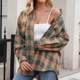 thumbnail image 2 of Towmus Womens Plus Size Flannel Shirts Plaid Shirts Long Sleeves Casual Button Down Collared Lightweight Winter Fall Pullover Tops, 2 of 9