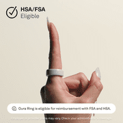 Oura Ring 4 Ceramic, Cloud, Size 4, Smart Wearable, Sleep, Fitness & Heart Rate Tracker, 8-Day Battery (Size Before You Buy)