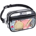 thumbnail image 2 of Sac Banane Stade Approuvé Sac à Taille Claire pour les Femmes Hommes Sac à Ceinture Imperméable avec Sangle Réglable Solide Boucle Sac à Taille Transparente Sac à Ceinture de Mode pour les Concerts Événements Sportifs, 2 of 8