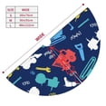 thumbnail image 5 of Kll 48" Christmas Tree Skirt Colorful Excavator Xmas Tree Skirts Mat For New Year Xmas Holiday Party Indoor Outdoor Home Decoration, 5 of 9
