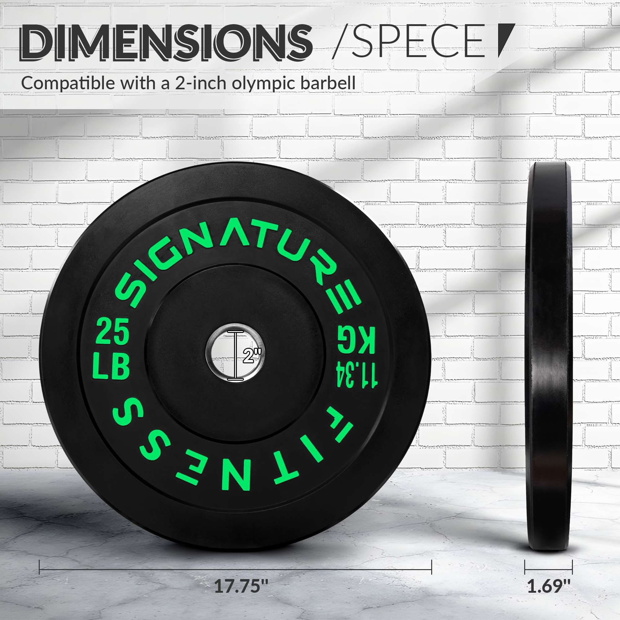 BalanceFrom 5FT Barbell Set with Color Letter Rubber Bumper Plates & Small Hub – Includes Pairs of 25LB, 35LB, 45LB, 55LB, Available in 120LB, 210LB, or 320LB Sets