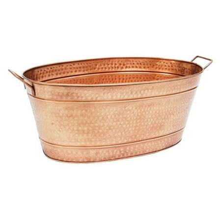 Achla Designs Copper Large Oval Steel Tub
