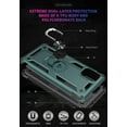 thumbnail image 3 of A71 4G Case, Samsung Galaxy A71 4G Case [ Military Grade ] Shock-Absorption Bumper Cover Anti-Scratch Case with Ring Car Mount Kickstand for Samsung Galaxy A71 4G - Teal, 3 of 12