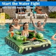 thumbnail image 5 of Yanxiao Green Panzer Toddler Pool Float, 53" Inflatable Float Pool Toys with Water Squirt Blaster, Summer Outdoor Baby Swimming Infant Pool Float Beach Toys, Party Favors Water Play for Kids 4-12, 5 of 6