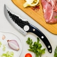 thumbnail image 7 of Yeeclot 6 inch Butcher Knife, Bone Knife, Meat Cleaver Knife with Viking Blade, High Carbon Stainless Steel,for Camping Outdoor, BBQ and Kitchen, 7 of 7