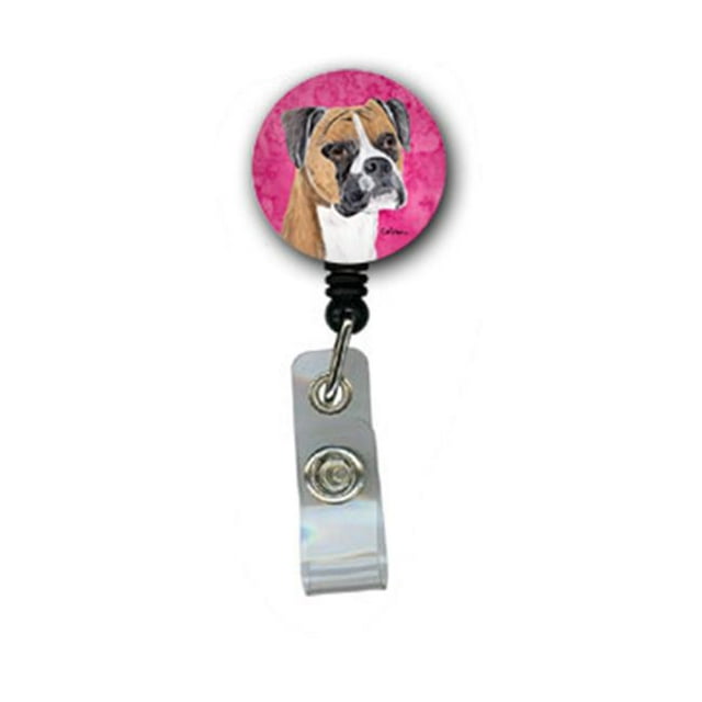 Carolines Treasures Boxer Retractable Badge Reel Or Id Holder With Clip