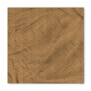 Chocolate Bandana, Abstract Spiral Rounds, Unisex Head and Neck Tie, by Ambesonne