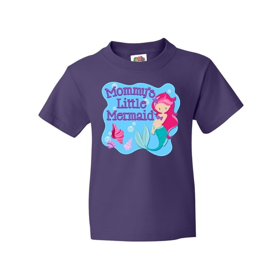 Inktastic Mommy's Little Mermaid Youth T-Shirt