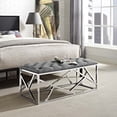 thumbnail image 2 of Modern Contemporary Urban Design Living Room Lounge Club Lobby Accent Chair Bench, Velvet Fabric Metal Steel, Grey Gray, 2 of 5