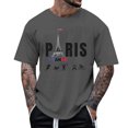 thumbnail image 1 of Playeras Lisas Para Hombre, Camiseta Con Cuello De Botones Estampados Con Bandera Del Día De La Independencia Para Hombre, Camisa, Pantalones Cortos De Manga, 1 of 4