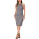 thumbnail image 1 of INSPIRE CHIC Vestido Elegante de Encaje para Mujer con Cuello Halter Sin Mangas Cuerpo Ajustado Cóctel Sheath Midi Gris L, 1 of 6