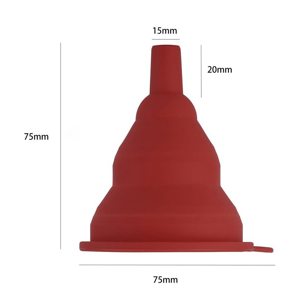 Pennytupu Portable Mini Silicone Gel Foldable Collapsible Style Funnel Hopper Kitchen Tool Practical Home Water Filler Tool Pennytupu Portable Mini Silicone Gel Foldable Collapsible Style Funnel Hopper Kitchen Tool Practical Home Water Filler Tool