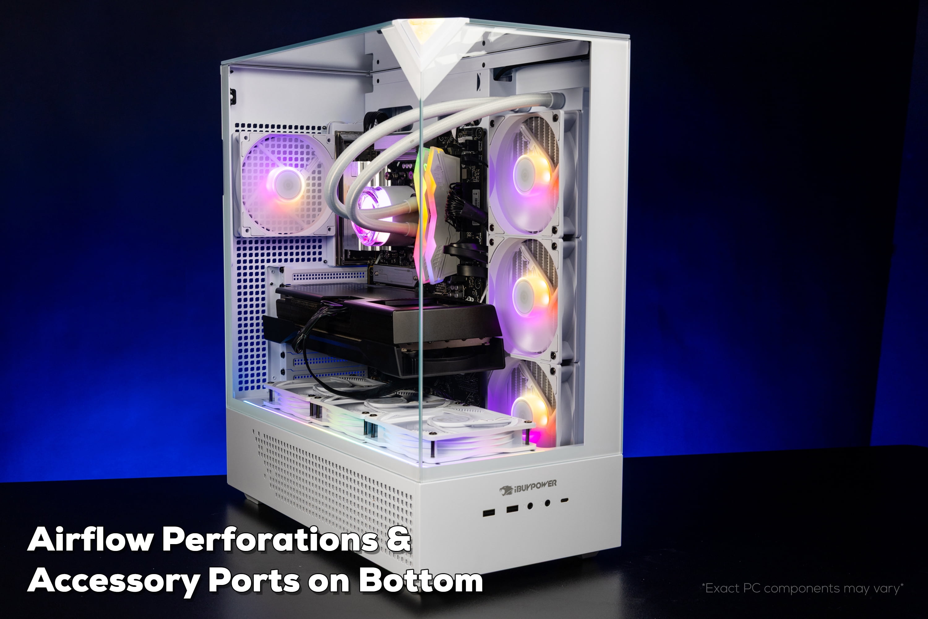 iBUYPOWER Element Gaming PC Desktop Computer Intel Core i7 14700F CPU, NVIDIA GeForce RTX 5060Ti 16GB GPU, 32GB DDR5 RGB 5200MHz RAM, 1TB NVMe SSD,Windows 11 Home,Gamer Keyboard and Mouse-EWI7N56T01