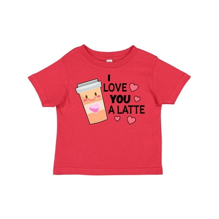 

Inktastic I Love You a Latte with Coffee Cup Gift Toddler Boy or Toddler Girl T-Shirt