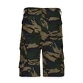 thumbnail image 4 of Aayomet Mens Cargo Shorts Solid Shorts Cargo Multi-Pocket Casual Trousers Men's Length Pant Exercise Mens Shorts Army Green,M, 4 of 5