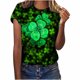 thumbnail image 1 of Tops a la moda para mujer, divertidas camisetas blancas holgadas informales con estampado del Día de San Patricio, camiseta con estampado de blusa Pompotops hfajkhk127420, 1 of 9