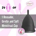 thumbnail image 5 of Blossom Cup Menstrual Silicone Cup period Small Black), 5 of 9