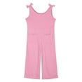 thumbnail image 5 of Girls' Casual Sleeveless Jumpsuits Pink Loose Rompers Girls Summer Clothes Clothes for Girls 7-8 Years Girls Fashion, 5 of 6