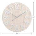 thumbnail image 4 of FirsTime & Co. 00243 FirsTime Slat Wood Wall Clock, 22.5 in. in, Tan, 4 of 5