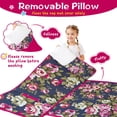 thumbnail image 3 of Pioneer Flower Floral Print Pattern Toddler Nap Mats for Kids Preschool,Sleeping Mat Bag or Kids,Toddler Sleeping Bag,Toddler Nap Mat or Daycare, 3 of 6