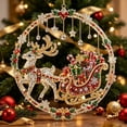thumbnail image 4 of Diamond Art Kits for Adults, Diamond Paintings Christmas Ornaments, Diy Christmas Wreath Kit for Xmas Tree, Home Door, Window and Wall Decor, 4 of 6