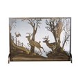 thumbnail image 2 of Meyda Tiffany 113656 44" W X 31.5" H Deer On The Loose Fireplace Screen - Copper, 2 of 5